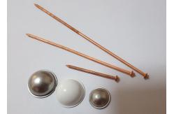 China 3mm Copper Plated Steel Stud Welding Insulation Pins With Self Locking Dome Caps supplier