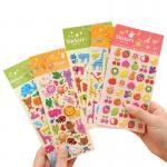 Custom Decorative Kids Cute Pvc Vinyl Cartoon 3d Eva Foam Puffy Stickers For Scrapbooking for sale