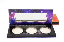 China Hot Stamping Custom Makeup Packaging / Eyeshadow Paper Palette CMYK PMS Printing supplier