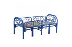 China Muchn Arc Design Iron Mesh Metal Single Bed supplier