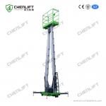 12m Aluminum Aerial Work Platform Double Mast Vertical Lift Loading Capacity 200Kg for sale