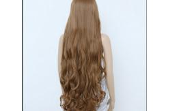 China Deep Curly Human Hair Wigs Medium Brown Color / unprocessed virgin human hair supplier