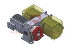 China Compact Gearless Traction Machine For Space Saving Elevator Designs supplier