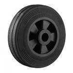 Black Rubber Trash Bin Wheels , Industrial Garbage Can Wheels for sale