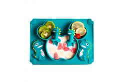 China Food Grade Silicone Baby Tray Custom Feeding Plates And Bowls PPA PVC Free supplier
