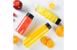 China 300ml 500ml Transparent Plastic Disposable Juice Bottles For Beverage supplier