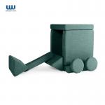 10 Piece Modular Play Couch With Microsuede Fabric And YKK Zipper