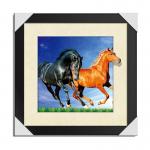 CMYK 3D Lenticular Pictures With MDF Frame Cat Design Decorative Printing for sale