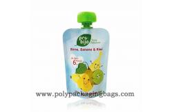 China Gravure Printing 0.18mm Fruit Juice Pouch With Suction Nozzle supplier