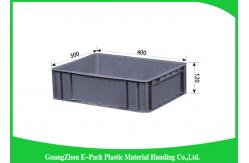 China Grey  Industrial Euro Stacking Containers Foldable Transport Non - Slip PP supplier