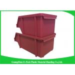 20L Shelving Industrial Plastic Totes , Hardware Storage Containers Space Saving for sale