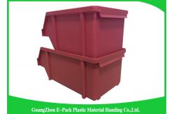 China 20L Shelving Industrial Plastic Totes , Hardware Storage Containers Space Saving supplier