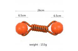 China Elastic Bite Resistant Training Nylon Rope Dog Toy Spherical Molar Teeth Cleaning supplier