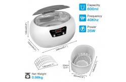 China 18 Timer Setting Household Ultrasonic Cleaner 35 W For Denture And Denture supplier