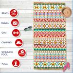 Custom Oversized Quick Dry Lightweight Extra Large Custom Beach Towel For Sports Beach Gym Travel for sale