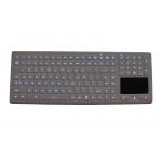 Touchpad Backlit Rubber Silicone Industrial Keyboard 12 Function Keys / Numeric Keys for sale