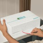 Custom Logo Corrugated Cardboard Shipping E Commerce Packaging Box Tear Strip Zipper Box for sale