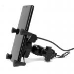 Adjustable Handlebar Motorbike Phone Mounts For 3 Inch 7 Inch Cell Phone for sale