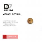 Fashion Design Wooden Blazer Buttons , 2 Hole Wooden Buttons Strong Rigidity for sale