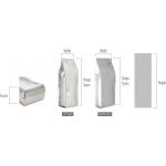 Flat Bottom Matte Finish Aluminium Foil Pouch , Silver Tin Tie Coffee Packaging Bag