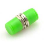 Green FC PC Optical Fiber Communication Adapter with Shutter Metal Housing for sale