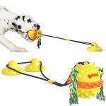 Multicolor Bouncing Interactive Pet Toys 2 Super Powerful Suction Cup Tug Dog Toy for sale