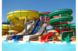 China Height 8m Water Park Slide Custom Amusement Rides Fiberglass Slide For Kids supplier