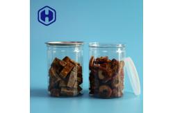 China 300# 360ml Clear Plastic Cans For Dry Fruit Vegetable Round Easy Open supplier