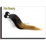 Peruvain Silk Straight Colored Human Hair Extensions No Shedding SGS BV for sale