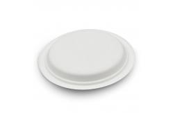 China Microwaveable Eco Friendly Packaging Compostable Sugarcane Plates Biodegradable Pulp Molded supplier