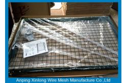China Simple Electric Field Fence Gate , Stone Grey Mesh Farm Gates 40*40mm supplier