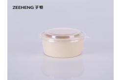 China 32oz ZIHENG Bamboo Pulp Bowl With Flat Lids supplier