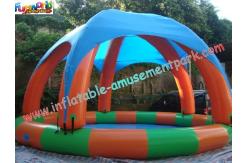 China Tent Cover Inflatable Swimming Pool With CE / UL Pump Water Games supplier