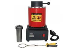 China Digital Jewelry Melting Furnace 1400W 2000F With 1 / 2/ 3KG Graphite Crucible supplier