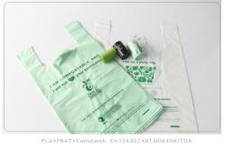 China Packaging As4736 Compostable Food Bags With Handles Pe Plastic Poly Material supplier