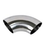 Grey Round 316L Stainless Steel Pipe Fittings / Pipe 90 Degree Elbow for sale