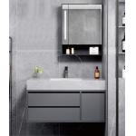 China Modern Wall Mounted Floating Shower Cabinet Bathroom Vanity Sets With Smart Mirror for sale