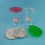 Safe Leak Free Lid Plastic Storage 500ml Screw Cap Food Grade Jar for sale