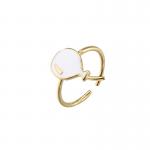 Balloon Dripping Oil Rings Adjustable 14k Gold Enamel Ring ODM for sale