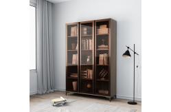 China Library Antique Office Bookcase Melamine Wood Furniture Book Shelves With Study Table supplier