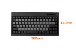China Compact Waterproof Plastic Keyboard With Rugged PC/ABS Keys supplier