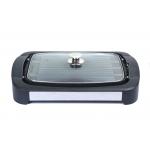 Smokeless Tabletop Bbq Grill With ETL / CETL Certifications And Patented Curve Glass Cover for sale