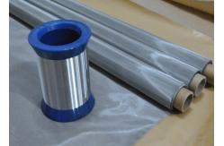 China 100% Polyester 140 Micron Screen Stainless Steel Mesh Fabric High Air Permeability supplier