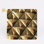 SS304 201 Gold Mirror Embossed Stainless Steel Color Sheet Decoration Wall for sale