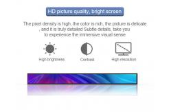 China 23.1 Inch Stretch Bar Totem Lcd Display High Brightness Strip Advertising Screen supplier