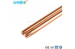 China Bare Copperweld Ground Rod 3/4 prime prime x1800mm for Electroplating Earth supplier