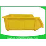 Commercial Stackable Bins With Hinged Lids , Heavy Duty Warehouse Storage Containers for sale