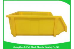 China Commercial Stackable Bins With Hinged Lids , Heavy Duty Warehouse Storage Containers supplier