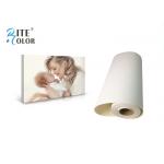 Waterproof Coating Giclee Eco Solvent Media , 260gsm Silky Polyester Glossy Inkjet Canvas Rolls