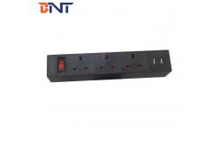 China 3 Outlets with dual usb charger desk clamp British power strip table socket supplier